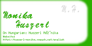 monika huszerl business card
